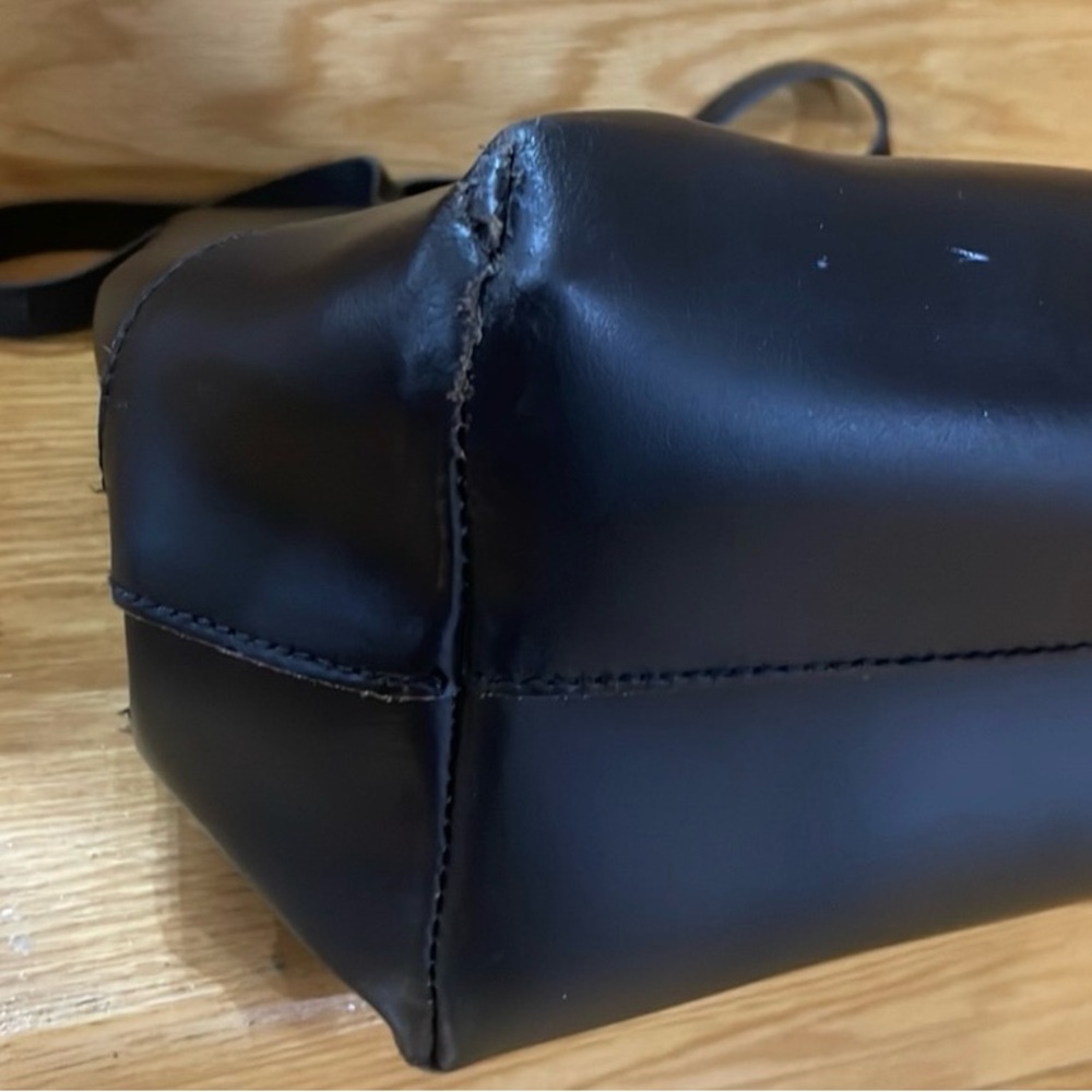 J. Crew Genuine Leather Medium Tote Bag - Picture 6 of 9